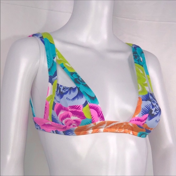 Kopper&Zink Floral Triangle Cutout Bikini Top Only - Picture 4 of 16